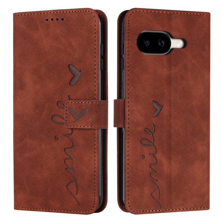 Skin Feel Heart Embossed Leather Phone Case with Long Lanyard, For Google Pixel 11 Pro XL, For Google Pixel 11 / 11 Pro, For Google Pixel 10a, For Google Pixel 10 Pro XL, For Google Pixel 10 / 10 Pro, For Google Pixel 9a