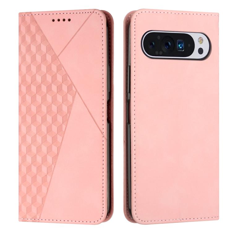 Diamond Splicing Skin Feel Magnetic Leather Phone Case, For Google Pixel 11 Pro XL, For Google Pixel 11 / 11 Pro, For Google Pixel 10a, For Google Pixel 10 Pro XL, For Google Pixel 10 / 10 Pro, For Google Pixel 9a