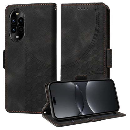 Embossed Rhombus Starry Leather Phone Case, For Huawei nova 14, For Huawei Enjoy 80, For Huawei nova 13 Pro, For Huawei nova 13 / nova 12