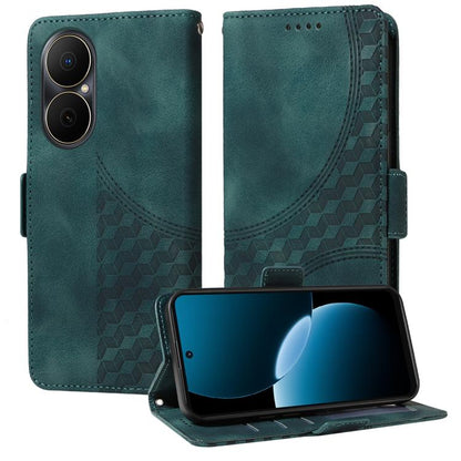 Embossed Rhombus Starry Leather Phone Case, For Huawei nova 14, For Huawei Enjoy 80, For Huawei nova 13 Pro, For Huawei nova 13 / nova 12