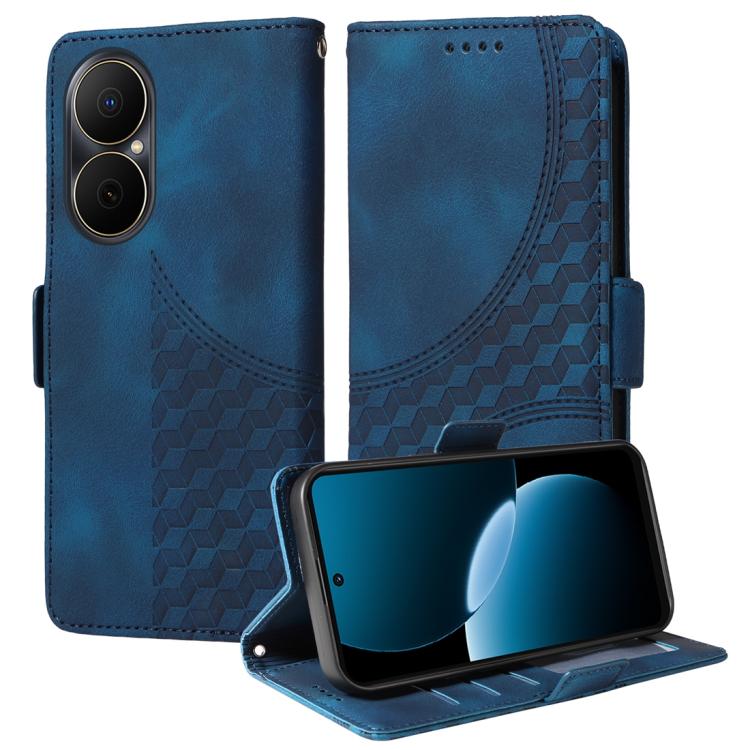 Embossed Rhombus Starry Leather Phone Case, For Huawei nova 14, For Huawei Enjoy 80, For Huawei nova 13 Pro, For Huawei nova 13 / nova 12