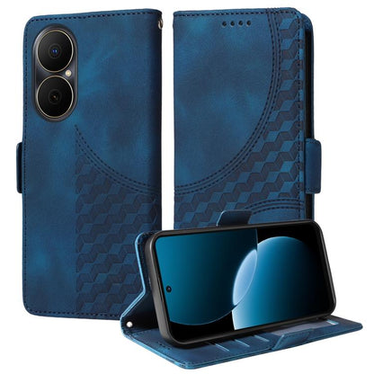 Embossed Rhombus Starry Leather Phone Case, For Huawei nova 14, For Huawei Enjoy 80, For Huawei nova 13 Pro, For Huawei nova 13 / nova 12