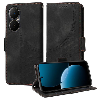 Embossed Rhombus Starry Leather Phone Case, For Huawei nova 14, For Huawei Enjoy 80, For Huawei nova 13 Pro, For Huawei nova 13 / nova 12