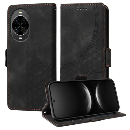 Embossed Rhombus Starry Leather Phone Case, For Huawei nova 14, For Huawei Enjoy 80, For Huawei nova 13 Pro, For Huawei nova 13 / nova 12