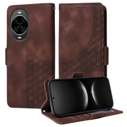 Embossed Rhombus Starry Leather Phone Case, For Huawei nova 14, For Huawei Enjoy 80, For Huawei nova 13 Pro, For Huawei nova 13 / nova 12