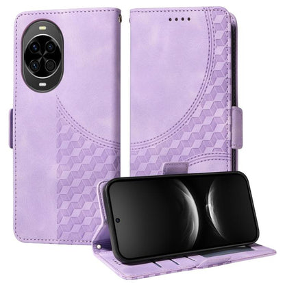Embossed Rhombus Starry Leather Phone Case, For Huawei nova 14, For Huawei Enjoy 80, For Huawei nova 13 Pro, For Huawei nova 13 / nova 12