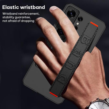 GKK Ultra-thin Wristband Shockproof Phone Case with Holder, For Samsung Galaxy S26 Ultra 5G, For Samsung Galaxy S25 Ultra 5G