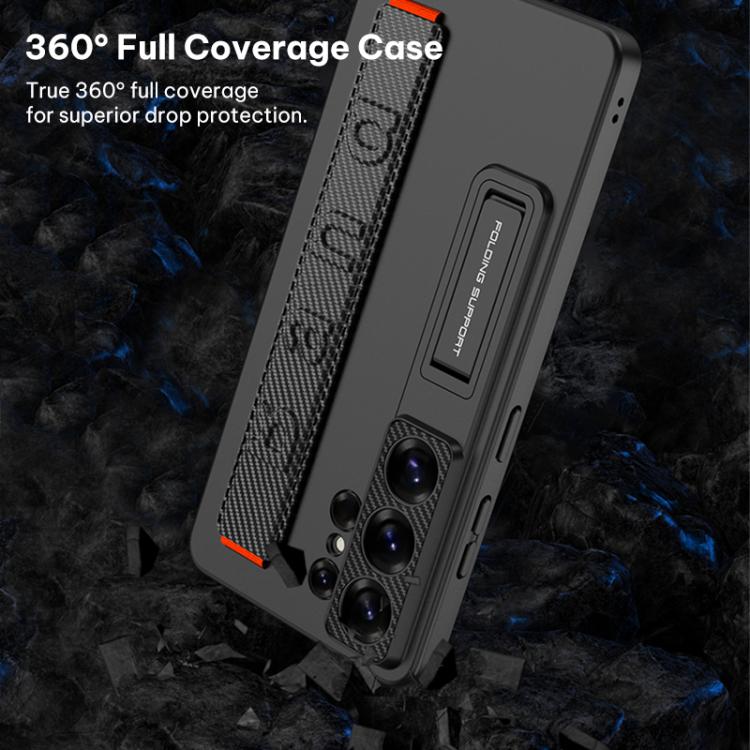 GKK Ultra-thin Wristband Shockproof Phone Case with Holder, For Samsung Galaxy S26 Ultra 5G, For Samsung Galaxy S25 Ultra 5G
