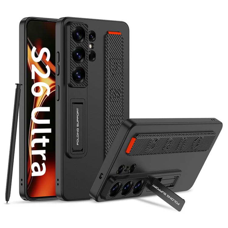 GKK Ultra-thin Wristband Shockproof Phone Case with Holder, For Samsung Galaxy S26 Ultra 5G, For Samsung Galaxy S25 Ultra 5G