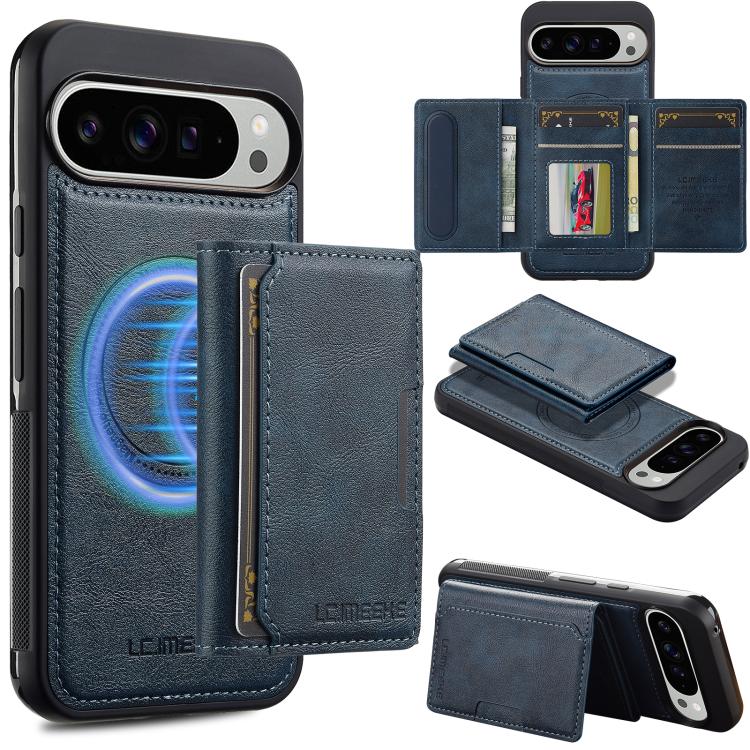 LC.IMEEKE L5 Series Detachable RFID Card Bag Magsafe Phone Case, For Google Pixel 10a, For Google Pixel 10 Pro XL, For Google Pixel 10 / 10 Pro, For Google Pixel 9a, For Google Pixel 9 Pro XL, For Google Pixel 9 / 9 Pro, For Google Pixel 8 Pro