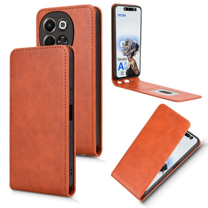 Magnetic Vertical Flip Leather Phone Case, For Tecno Spark Go 1 / Pop 9 4G, For Tecno Camon 30S 4G / Camon 30S Pro 4G, For Tecno Pova 6 Neo 5G / Spark 30 5G, For Tecno Spark 30 Pro 4G, For Tecno Spark 30 4G, For Tecno Spark 30C