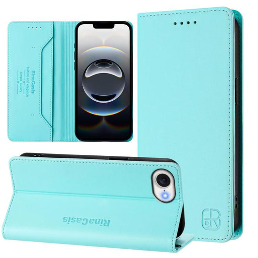 RC01 Dual-Folded Magnetic Suction RFID Leather Phone Case, For iPhone 17e / 16e, For iPhone 17 Pro Max, For iPhone 17 Pro, For iPhone 17, For iPhone Air, For iPhone 16 Pro Max, For iPhone 16 Pro, For iPhone 16 Plus, For iPhone 16, For iPhone 15 Pro Max...