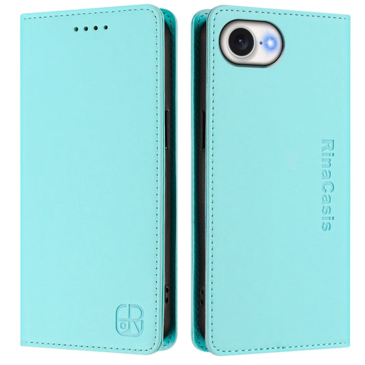 RC01 Dual-Folded Magnetic Suction RFID Leather Phone Case, For iPhone 17e / 16e, For iPhone 17 Pro Max, For iPhone 17 Pro, For iPhone 17, For iPhone Air, For iPhone 16 Pro Max, For iPhone 16 Pro, For iPhone 16 Plus, For iPhone 16, For iPhone 15 Pro Max...