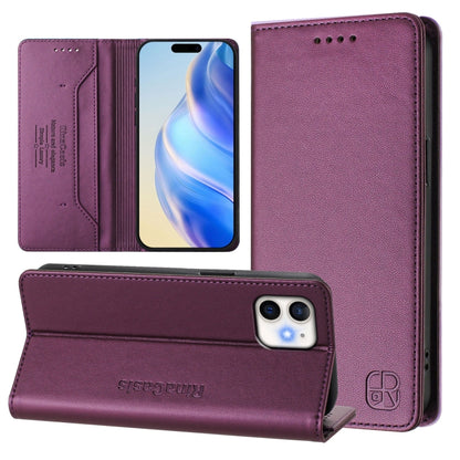 RC01 Dual-Folded Magnetic Suction RFID Leather Phone Case, For iPhone 11 Pro Max, For iPhone 11, For iPhone 11 Pro, For iPhone X / XS, For iPhone XR, For iPhone XS Max, For iPhone 7 Plus / 8 Plus