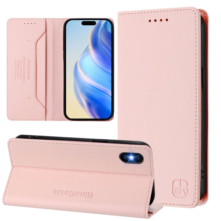 RC01 Dual-Folded Magnetic Suction RFID Leather Phone Case, For iPhone 11 Pro Max, For iPhone 11, For iPhone 11 Pro, For iPhone X / XS, For iPhone XR, For iPhone XS Max, For iPhone 7 Plus / 8 Plus