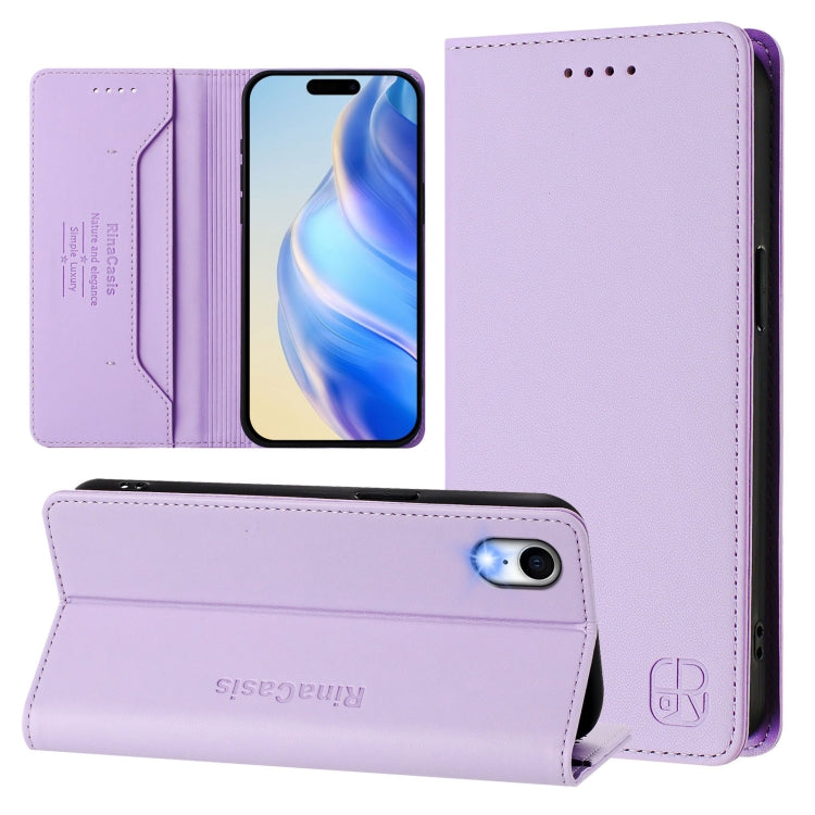 RC01 Dual-Folded Magnetic Suction RFID Leather Phone Case, For iPhone 11 Pro Max, For iPhone 11, For iPhone 11 Pro, For iPhone X / XS, For iPhone XR, For iPhone XS Max, For iPhone 7 Plus / 8 Plus