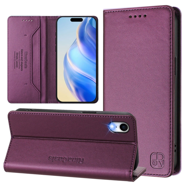 RC01 Dual-Folded Magnetic Suction RFID Leather Phone Case, For iPhone 11 Pro Max, For iPhone 11, For iPhone 11 Pro, For iPhone X / XS, For iPhone XR, For iPhone XS Max, For iPhone 7 Plus / 8 Plus