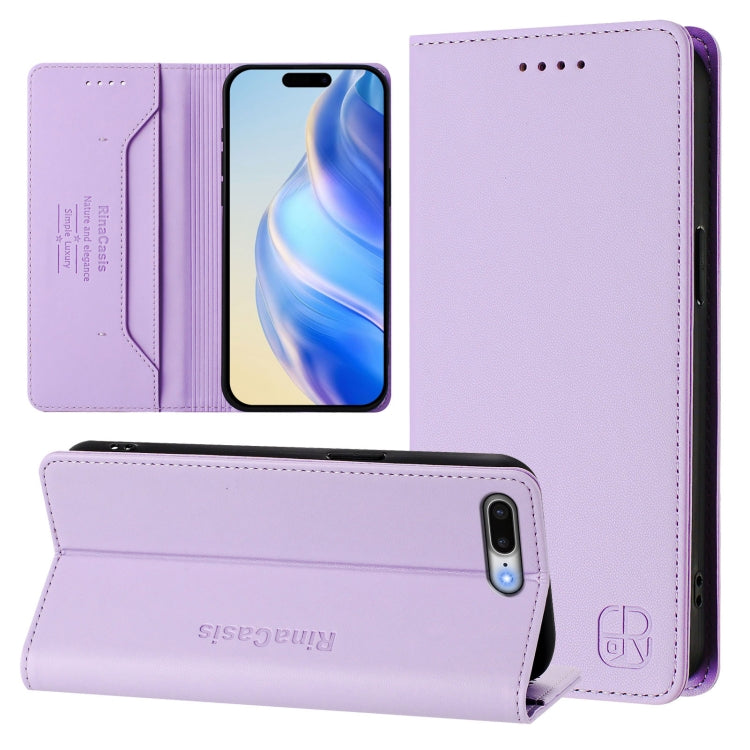 RC01 Dual-Folded Magnetic Suction RFID Leather Phone Case, For iPhone 11 Pro Max, For iPhone 11, For iPhone 11 Pro, For iPhone X / XS, For iPhone XR, For iPhone XS Max, For iPhone 7 Plus / 8 Plus