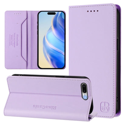 RC01 Dual-Folded Magnetic Suction RFID Leather Phone Case, For iPhone 11 Pro Max, For iPhone 11, For iPhone 11 Pro, For iPhone X / XS, For iPhone XR, For iPhone XS Max, For iPhone 7 Plus / 8 Plus