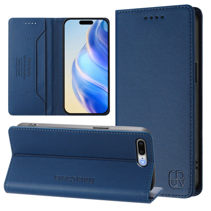 RC01 Dual-Folded Magnetic Suction RFID Leather Phone Case, For iPhone 11 Pro Max, For iPhone 11, For iPhone 11 Pro, For iPhone X / XS, For iPhone XR, For iPhone XS Max, For iPhone 7 Plus / 8 Plus