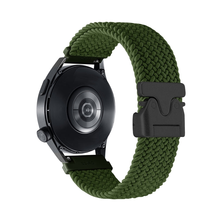 Snap Button Nylon Braided Watch Band, 20mm, 22mm