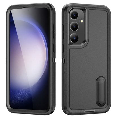 Rugged PC Hybrid Silicone Phone Case with Holder, For Samsung Galaxy S26 Ultra 5G, For Samsung Galaxy S26 Pro 5G, For Samsung Galaxy S25 FE 5G, For Samsung Galaxy S24 / S25 5G, For Samsung Galaxy S24+ / S25+ 5G, For Samsung Galaxy S25 Ultra 5G