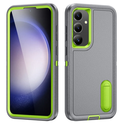 Rugged PC Hybrid Silicone Phone Case with Holder, For Samsung Galaxy S26 Ultra 5G, For Samsung Galaxy S26 Pro 5G, For Samsung Galaxy S25 FE 5G, For Samsung Galaxy S24 / S25 5G, For Samsung Galaxy S24+ / S25+ 5G, For Samsung Galaxy S25 Ultra 5G