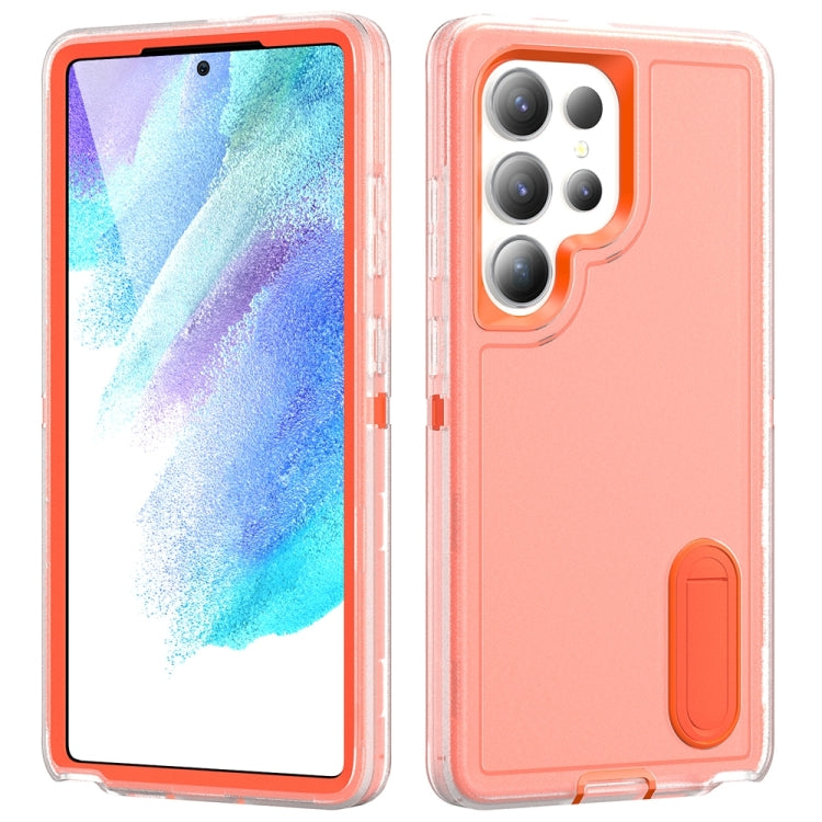 Rugged PC Hybrid Silicone Phone Case with Holder, For Samsung Galaxy S26 Ultra 5G, For Samsung Galaxy S26 Pro 5G, For Samsung Galaxy S25 FE 5G, For Samsung Galaxy S24 / S25 5G, For Samsung Galaxy S24+ / S25+ 5G, For Samsung Galaxy S25 Ultra 5G