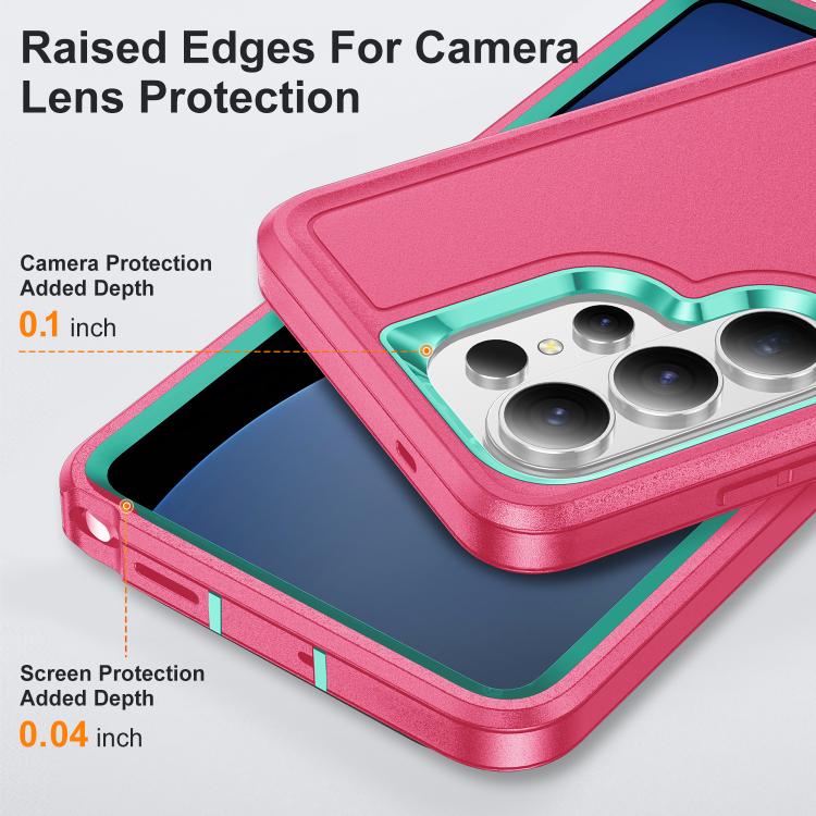 Rugged PC Hybrid Silicone Phone Case with Holder, For Samsung Galaxy S26 Ultra 5G, For Samsung Galaxy S26 Pro 5G, For Samsung Galaxy S25 FE 5G, For Samsung Galaxy S24 / S25 5G, For Samsung Galaxy S24+ / S25+ 5G, For Samsung Galaxy S25 Ultra 5G