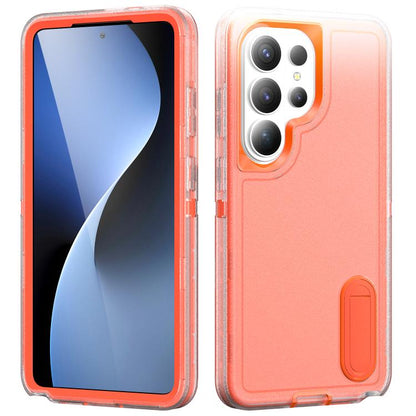 Rugged PC Hybrid Silicone Phone Case with Holder, For Samsung Galaxy S26 Ultra 5G, For Samsung Galaxy S26 Pro 5G, For Samsung Galaxy S25 FE 5G, For Samsung Galaxy S24 / S25 5G, For Samsung Galaxy S24+ / S25+ 5G, For Samsung Galaxy S25 Ultra 5G