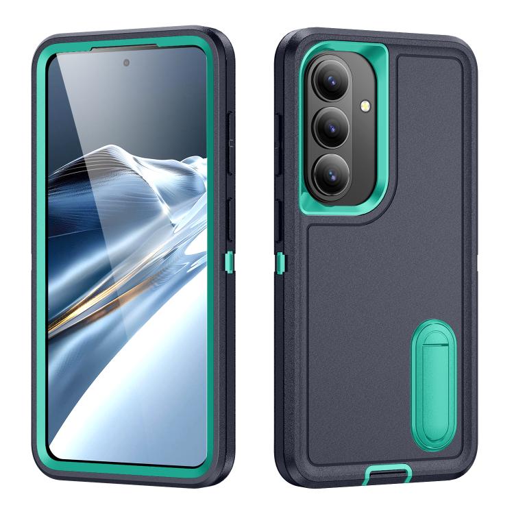 Rugged PC Hybrid Silicone Phone Case with Holder, For Samsung Galaxy S26 Ultra 5G, For Samsung Galaxy S26 Pro 5G, For Samsung Galaxy S25 FE 5G, For Samsung Galaxy S24 / S25 5G, For Samsung Galaxy S24+ / S25+ 5G, For Samsung Galaxy S25 Ultra 5G