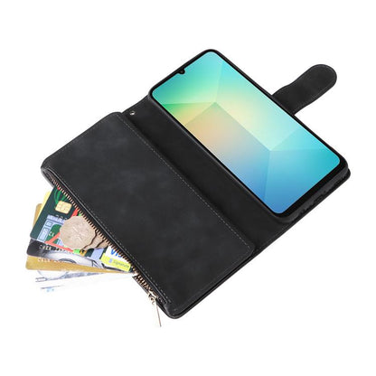 Multifunctional Frosted Zipper Wallet Leather Phone Case, For Samsung Galaxy A07 4G / 5G, For Samsung Galaxy A17 5G, For Samsung Galaxy A56 5G, For Samsung Galaxy A26 5G, For Samsung Galaxy A36 5G, For Samsung Galaxy A16 5G, For Samsung Galaxy A06 4G