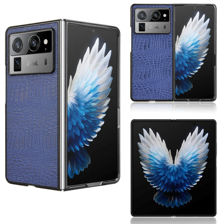 Crocodile Texture Back Cover Phone Case, For Tecno Phantom V Flip2, For Tecno Phantom V Fold2
