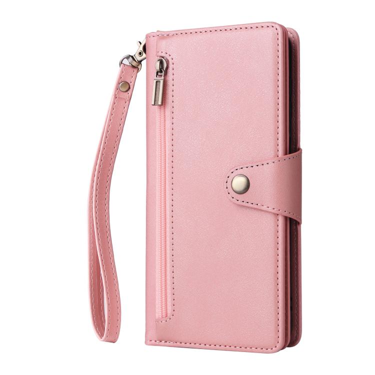 Rivet Buckle 9 Cards Three Fold Leather Phone Case, For Samsung Galaxy A57 5G, For Samsung Galaxy A37 5G, For Samsung Galaxy A07 4G / 5G, For Samsung Galaxy A17 5G, For Samsung Galaxy A56 5G, For Samsung Galaxy A26 5G, For Samsung Galaxy A36 5G        ...