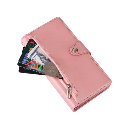Rivet Buckle 9 Cards Three Fold Leather Phone Case, For Samsung Galaxy A57 5G, For Samsung Galaxy A37 5G, For Samsung Galaxy A07 4G / 5G, For Samsung Galaxy A17 5G, For Samsung Galaxy A56 5G, For Samsung Galaxy A26 5G, For Samsung Galaxy A36 5G        ...