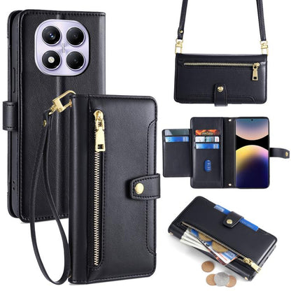 Sheep Texture Cross-body Zipper Wallet Leather Phone Case, For Redmi A7 Pro 171mm / Poco C85x 5G, For Redmi Turbo 5 Max 5G / Poco X8 Pro Max 5G, For Redmi Turbo 5 5G / Poco X8 Pro 5G, For Redmi K90 Pro Max 5G / Poco F8 Ultra                            ...