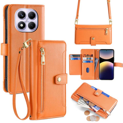 Sheep Texture Cross-body Zipper Wallet Leather Phone Case, For Redmi A7 Pro 171mm / Poco C85x 5G, For Redmi Turbo 5 Max 5G / Poco X8 Pro Max 5G, For Redmi Turbo 5 5G / Poco X8 Pro 5G, For Redmi K90 Pro Max 5G / Poco F8 Ultra                            ...