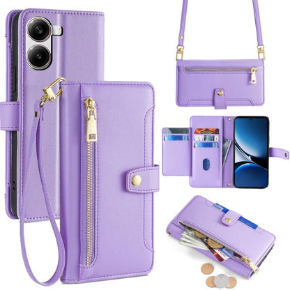 Sheep Texture Cross-body Zipper Wallet Leather Phone Case, For Redmi A7 Pro 171mm / Poco C85x 5G, For Redmi Turbo 5 Max 5G / Poco X8 Pro Max 5G, For Redmi Turbo 5 5G / Poco X8 Pro 5G, For Redmi K90 Pro Max 5G / Poco F8 Ultra                            ...