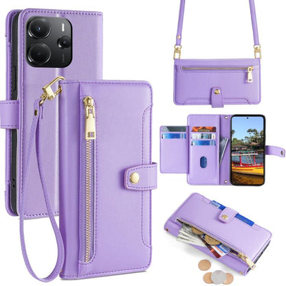 Sheep Texture Cross-body Zipper Wallet Leather Phone Case, For Redmi A7 Pro 171mm / Poco C85x 5G, For Redmi Turbo 5 Max 5G / Poco X8 Pro Max 5G, For Redmi Turbo 5 5G / Poco X8 Pro 5G, For Redmi K90 Pro Max 5G / Poco F8 Ultra                            ...