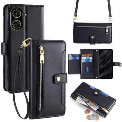 Sheep Texture Cross-body Zipper Wallet Leather Phone Case, For Redmi A7 Pro 171mm / Poco C85x 5G, For Redmi Turbo 5 Max 5G / Poco X8 Pro Max 5G, For Redmi Turbo 5 5G / Poco X8 Pro 5G, For Redmi K90 Pro Max 5G / Poco F8 Ultra                            ...