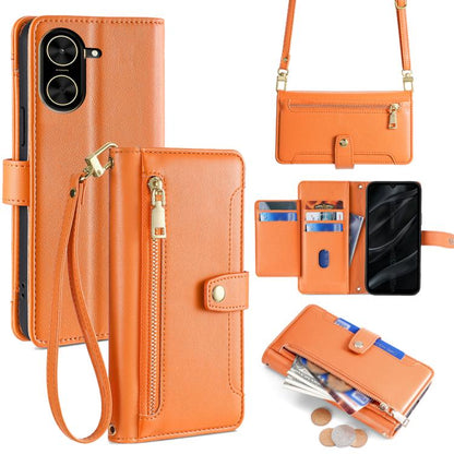 Sheep Texture Cross-body Zipper Wallet Leather Phone Case, For Redmi A7 Pro 171mm / Poco C85x 5G, For Redmi Turbo 5 Max 5G / Poco X8 Pro Max 5G, For Redmi Turbo 5 5G / Poco X8 Pro 5G, For Redmi K90 Pro Max 5G / Poco F8 Ultra                            ...