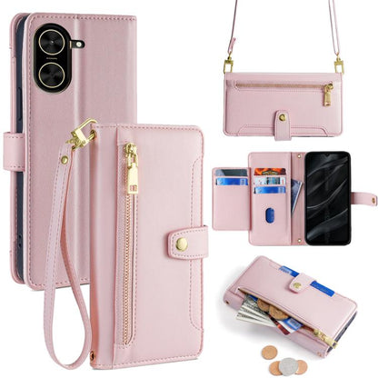 Sheep Texture Cross-body Zipper Wallet Leather Phone Case, For Redmi A7 Pro 171mm / Poco C85x 5G, For Redmi Turbo 5 Max 5G / Poco X8 Pro Max 5G, For Redmi Turbo 5 5G / Poco X8 Pro 5G, For Redmi K90 Pro Max 5G / Poco F8 Ultra                            ...