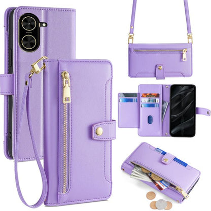 Sheep Texture Cross-body Zipper Wallet Leather Phone Case, For Redmi A7 Pro 171mm / Poco C85x 5G, For Redmi Turbo 5 Max 5G / Poco X8 Pro Max 5G, For Redmi Turbo 5 5G / Poco X8 Pro 5G, For Redmi K90 Pro Max 5G / Poco F8 Ultra                            ...