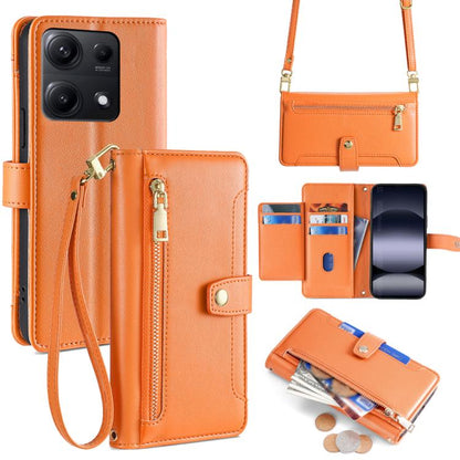 Sheep Texture Cross-body Zipper Wallet Leather Phone Case, For Redmi A7 Pro 171mm / Poco C85x 5G, For Redmi Turbo 5 Max 5G / Poco X8 Pro Max 5G, For Redmi Turbo 5 5G / Poco X8 Pro 5G, For Redmi K90 Pro Max 5G / Poco F8 Ultra                            ...
