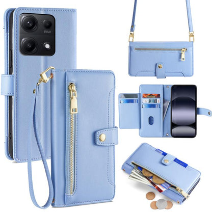 Sheep Texture Cross-body Zipper Wallet Leather Phone Case, For Redmi A7 Pro 171mm / Poco C85x 5G, For Redmi Turbo 5 Max 5G / Poco X8 Pro Max 5G, For Redmi Turbo 5 5G / Poco X8 Pro 5G, For Redmi K90 Pro Max 5G / Poco F8 Ultra                            ...
