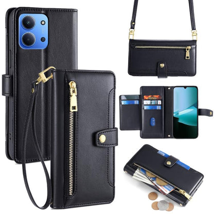 Sheep Texture Cross-body Zipper Wallet Leather Phone Case, For Redmi A7 Pro 171mm / Poco C85x 5G, For Redmi Turbo 5 Max 5G / Poco X8 Pro Max 5G, For Redmi Turbo 5 5G / Poco X8 Pro 5G, For Redmi K90 Pro Max 5G / Poco F8 Ultra                            ...