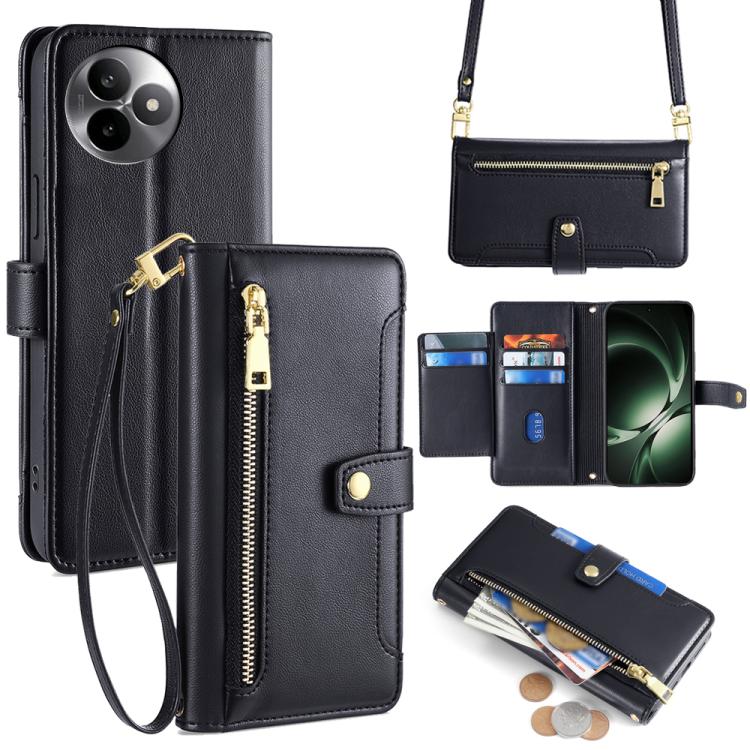 Sheep Texture Cross-body Zipper Wallet Leather Phone Case, For Redmi A7 Pro 171mm / Poco C85x 5G, For Redmi Turbo 5 Max 5G / Poco X8 Pro Max 5G, For Redmi Turbo 5 5G / Poco X8 Pro 5G, For Redmi K90 Pro Max 5G / Poco F8 Ultra                            ...