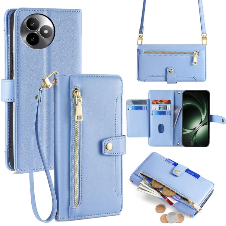Sheep Texture Cross-body Zipper Wallet Leather Phone Case, For Redmi A7 Pro 171mm / Poco C85x 5G, For Redmi Turbo 5 Max 5G / Poco X8 Pro Max 5G, For Redmi Turbo 5 5G / Poco X8 Pro 5G, For Redmi K90 Pro Max 5G / Poco F8 Ultra                            ...
