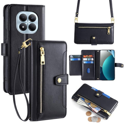 Sheep Texture Cross-body Zipper Wallet Leather Phone Case, For Redmi A7 Pro 171mm / Poco C85x 5G, For Redmi Turbo 5 Max 5G / Poco X8 Pro Max 5G, For Redmi Turbo 5 5G / Poco X8 Pro 5G, For Redmi K90 Pro Max 5G / Poco F8 Ultra                            ...