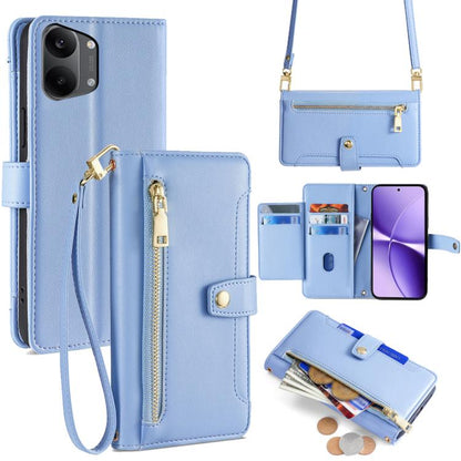 Sheep Texture Cross-body Zipper Wallet Leather Phone Case, For Redmi A7 Pro 171mm / Poco C85x 5G, For Redmi Turbo 5 Max 5G / Poco X8 Pro Max 5G, For Redmi Turbo 5 5G / Poco X8 Pro 5G, For Redmi K90 Pro Max 5G / Poco F8 Ultra                            ...